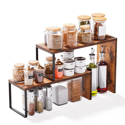 Organisateur de comptoir de cuisine, étagère à épices