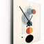 Waning With The Moon Circular Retro Geometrics VI - Abstract Modern Wall Clock-99635861
