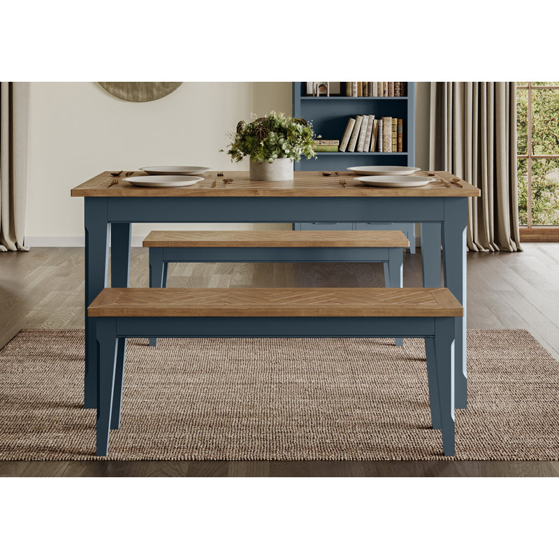 Signature Blue Oak Dining Table