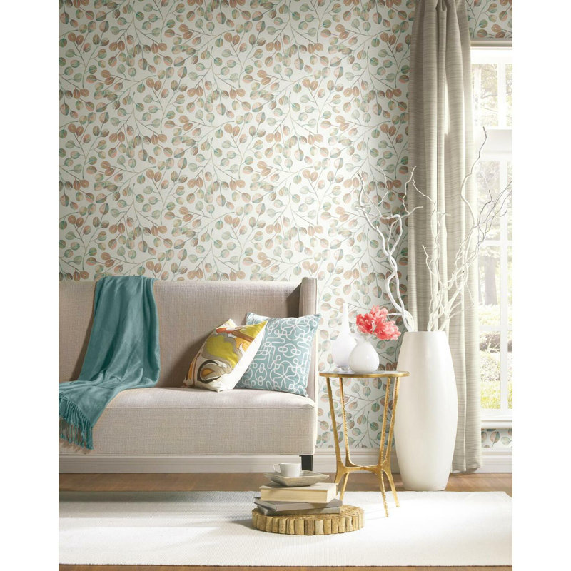 Rouleau de papier peint 16,5 pi x 20,5 po, Gris / blanc