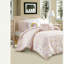 Ensembles de literie en coton luxueux, style pompon en jacquard rose pour le confort de la maison