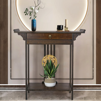 Domna 32.09'' Solid Wood Console Table