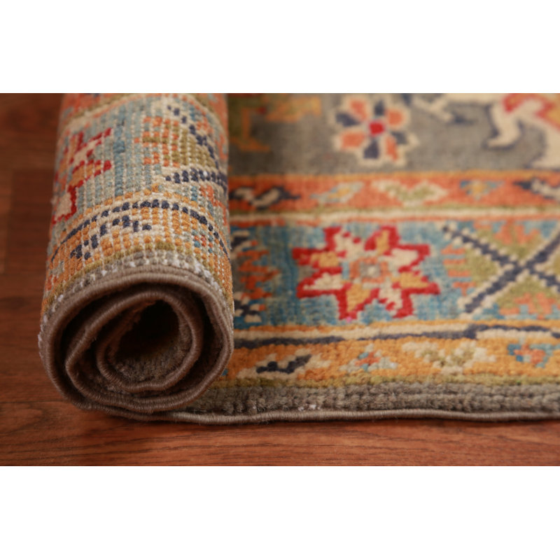 Tapis décoratif gris Kazak