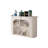 Beige Solid Wood Freestanding Fireplace