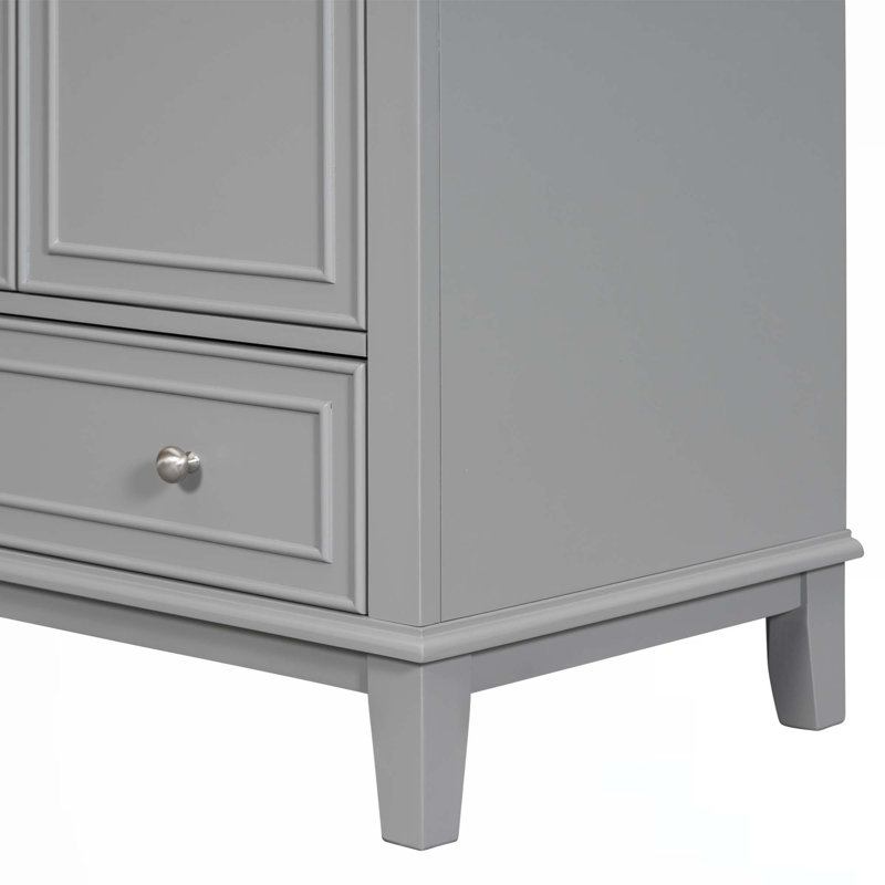Meuble-lavabo 30 po avec lavabo, Gris