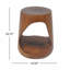 Table d'appoint Mgo Hollow, texture de bois-1396275460