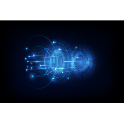 Telecommunication Concept - Wrapped Canvas Print