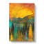 Sun Setting Behind An Autumn Forest - Wrapped Canvas-61838058