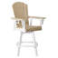 Fauteuil bar pivotant Kevin Adirondack, blanc-130679232-130679233