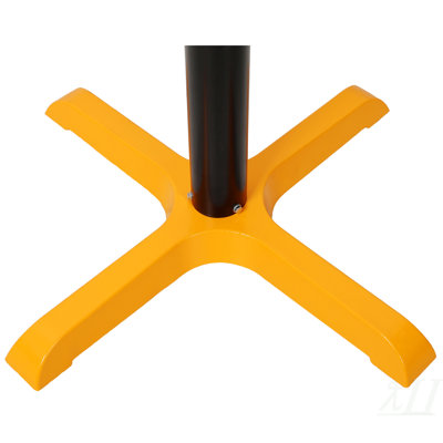 Heavy-Duty Adjustable Single Roller Stand,Material Support Stand, Yellow & Black Color