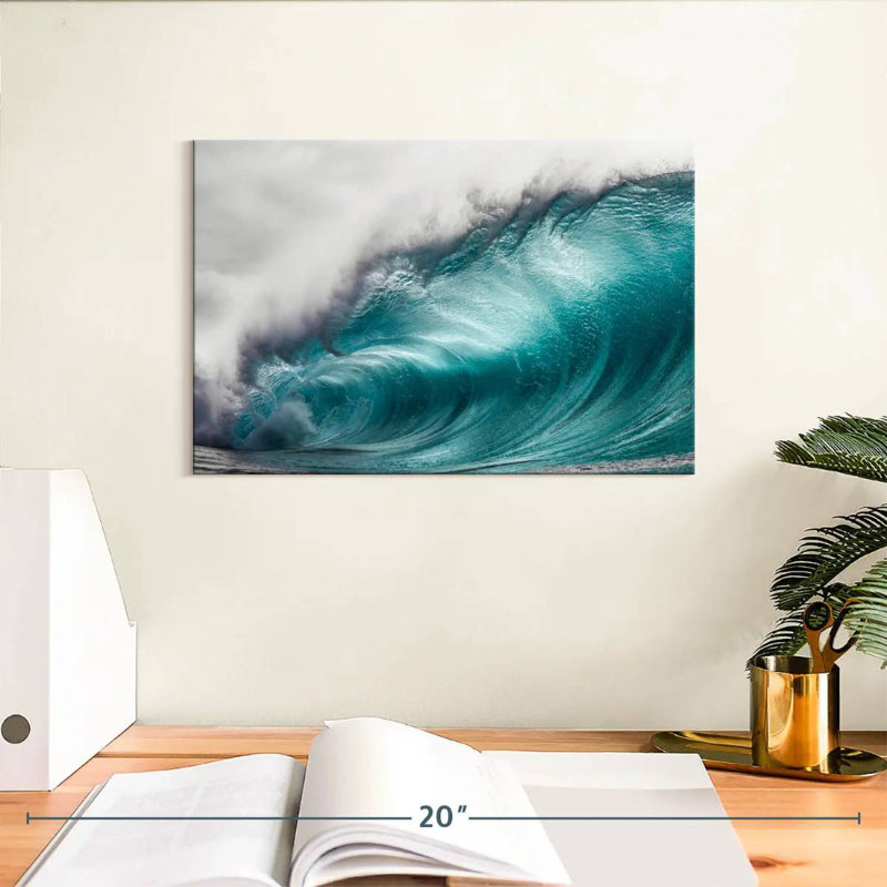 Gillard Big Blue Ocean Wave, H 8 po x l 12 po