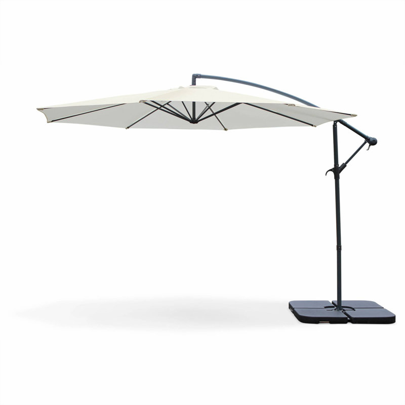 Nia 350cm Cantilever Parasol, Off-White