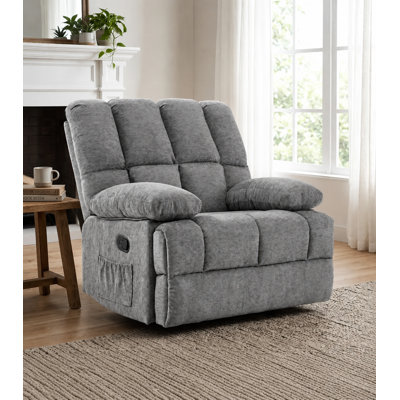 Batholo Manual Glider Upholstered Recliner