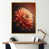 Toile avec cadre flottant or