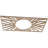 22"W x 11"H x 8 1/8"ID x 3/8"T Hoover Wood Fretwork Pierced Ceiling Medallion, Alder-63412202-63412192