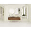 Rangement mural pour salle de bain 60 po avec lavabo en résine, 3 tiroirs à fermeture en douceur, 2 armoires latérales, lavabo en ébène brun,
