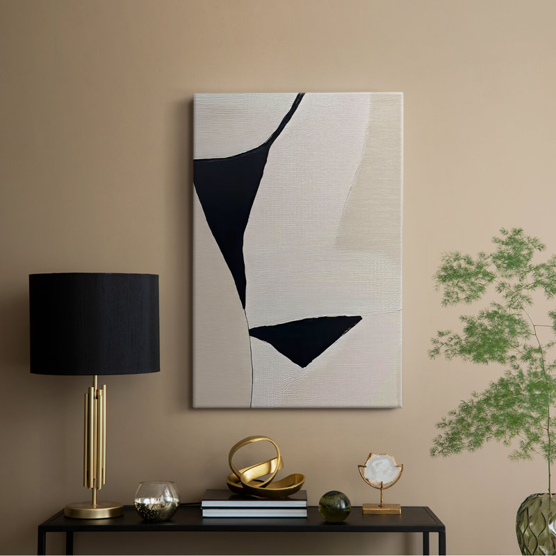 Série ABSTRACT DCxxxxi - Toile tendue avec châssis de qualité supérieure - Prêt à être accroché, H 27 po x l 18 po