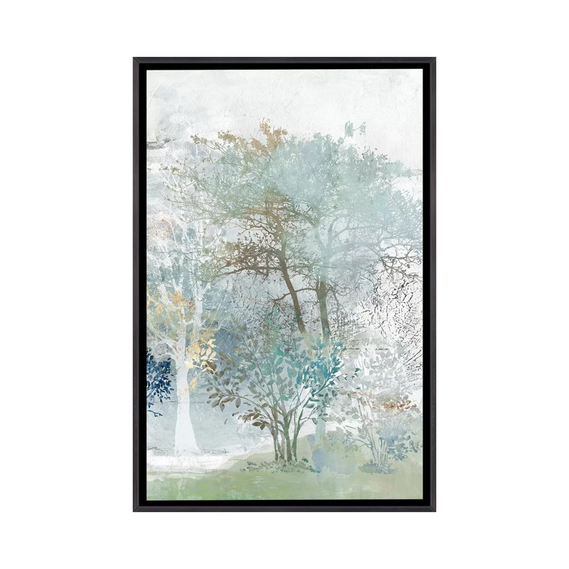 "Silent Mystery II" par Allison Pearce, reproduction d’art, Pas de tapis, Distressed Black Framed Canvas
