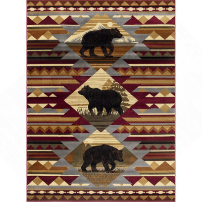 2 Ft. 7 In. X 7 Ft. 3 In. Lodge Area Rug