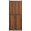 Grand garde-manger 71 po avec 3 organisateurs coulissants, armoire de rangement de cuisine autoportante avec 6 tablettes de porte et 2 tiroirs, brun