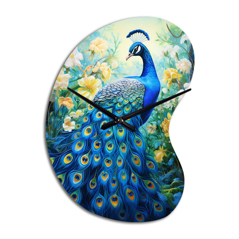 Horloge murale sarcelle symboliste sarcelle, Petit