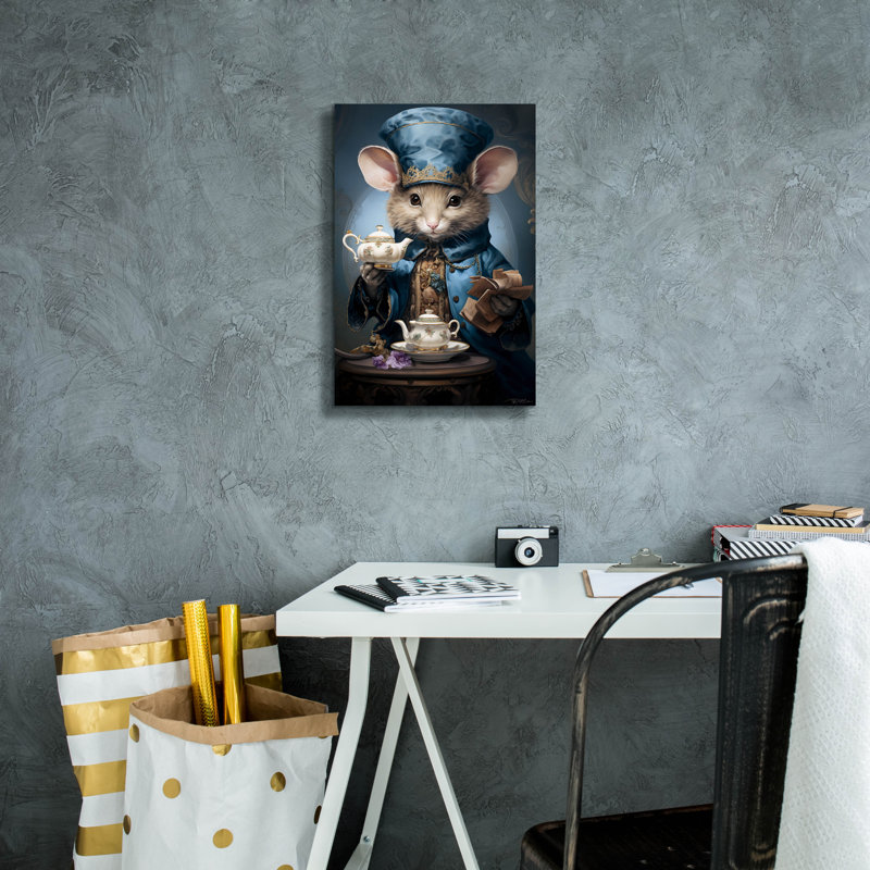 Toile épique «China salesman» par Momart, H 18 po x l 12 po x P 0,75 po