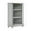 Armoire de coin réglable en MDF gris