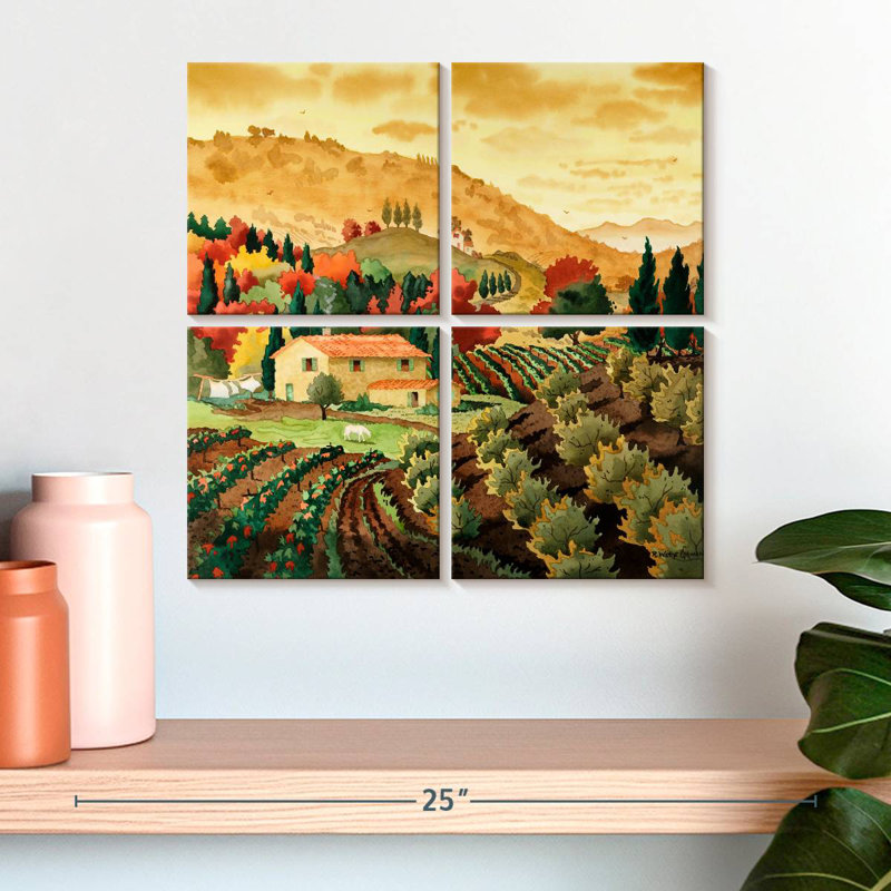 Sérénité toscane Alvord I, H 18 po x l 18 po
