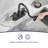 Pull Down Sprayer 4 Inch Centerset Bathroom Faucet, 3 Hole Pull Out Bathroom Sink Faucet,With 360 Swivel Spout,Metal Pop-Up Drain And Water Supply Lines-111285642