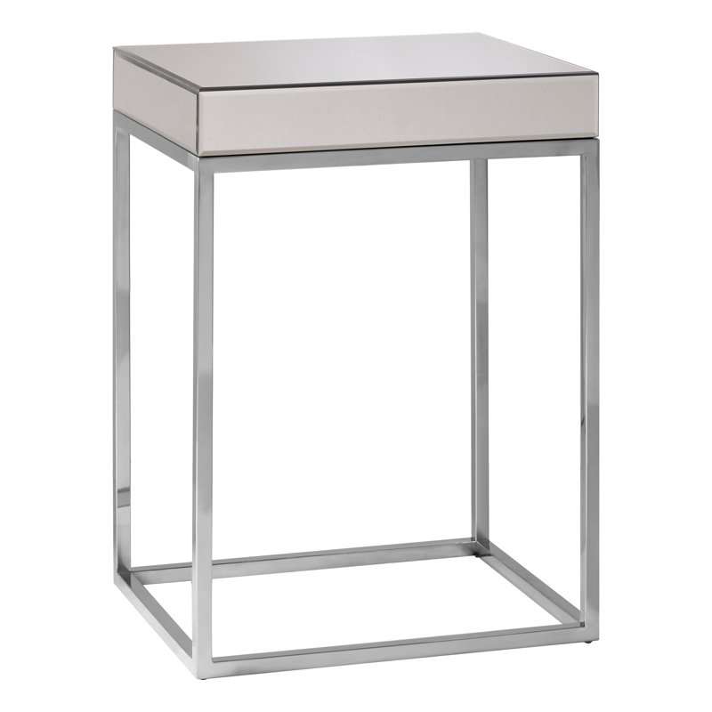 Gianna Glass Top End Table