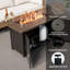 Table de foyer d'extérieur au propane 55 000 BTU l 43 po x P 24 po Underclift