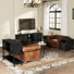 4-Piece Carved Wood Living Room Set
