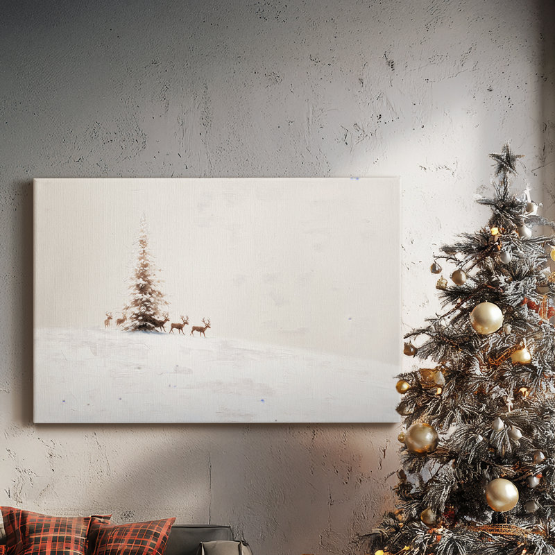 Frostlit Stillness-Premium Gallery Wrapped Canvas, 18" H x 27" W
