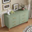 Commode double 6 tiroirs en bois robuste-1367961087