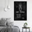 Microphone BW - impression sur toile tendue-417064234
