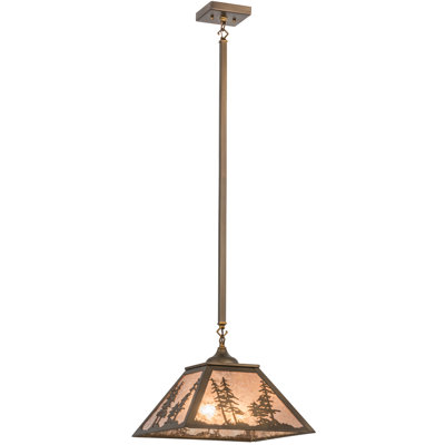 Luminaire suspendu dôme 2 lumières tall pin