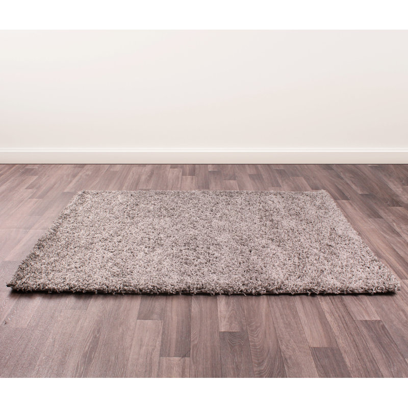 Asbah Solid Colour Shag Area Rug, Rectangle 70 x 140cm