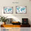 «Aged World Map XXX», ensemble de 3 reproductions sur toiles par Jorge S-1066223112