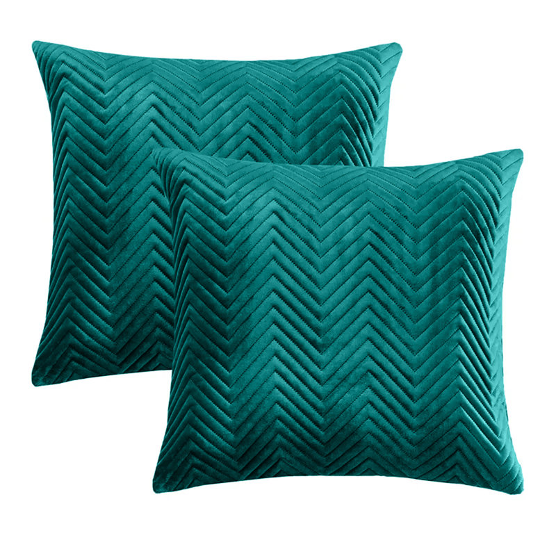Square Cushion Cover, Emerald