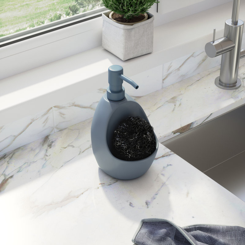 Distributeur de savon Joey, Bleu ardoise