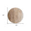 Tapis rond 8 po beige
