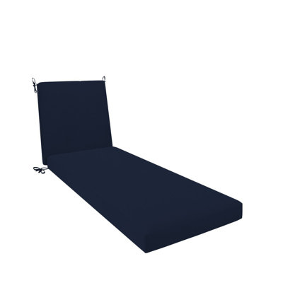 Chaise Lounge Cushion, 24 X 78 X 3.5", Premium Memory Foam Core With Boxed Edge, Sunbrella Fabric, Patio Cushion For Chaise Lounges