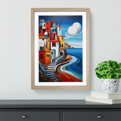 Seascape Constructivism Framed Print
