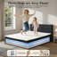 Lit plateforme rembourré Queen Size avec matelas intégré, emballage compressé en boîte - aucun assemblage requis-36065235-36065236