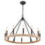 Lustre en roue de chariot à 12 lumières Hendon-313718522-271641028