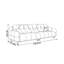 Canapé en tissu rond de style crème-106411414