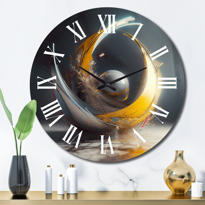 Metal Wall Clock, Large
