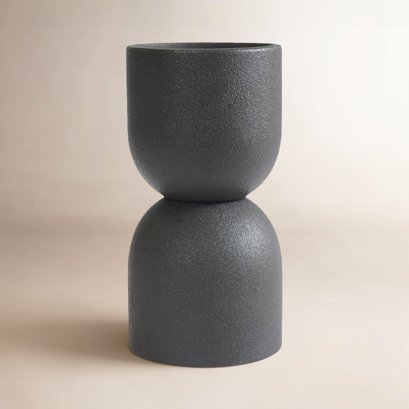 Ceramic Table Vase, 6.3" H x 3.15" W x 3.15" D