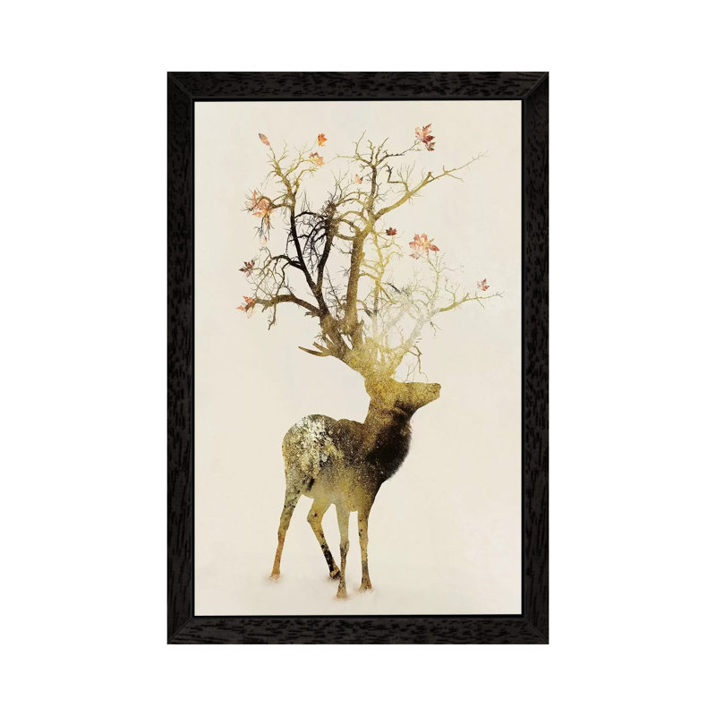 Autumn by Dániel Taylor - Print, 66.04 cm H x 45.72 cm W, Black Floater Framed