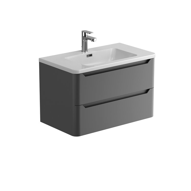 Raqueta 800mm Single Bathroom Vanity with Integrated Polyglomerate Basin